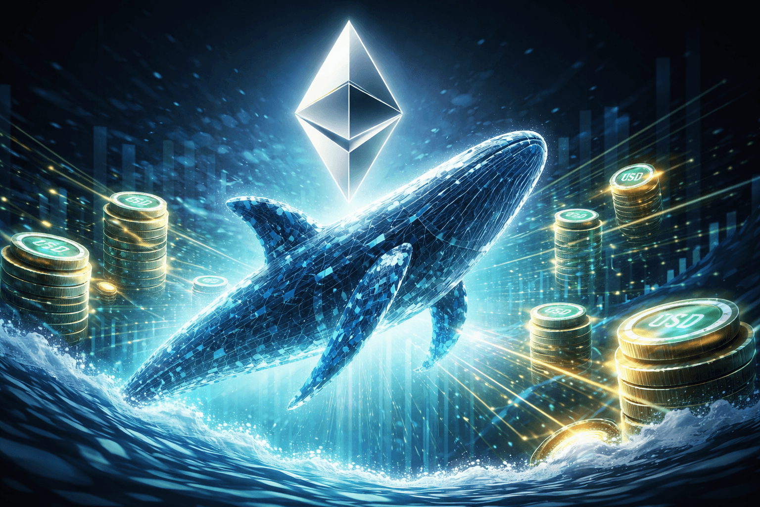 Unknown Ethereum whale buys 3,618 ETH with about $7.7 million USDT