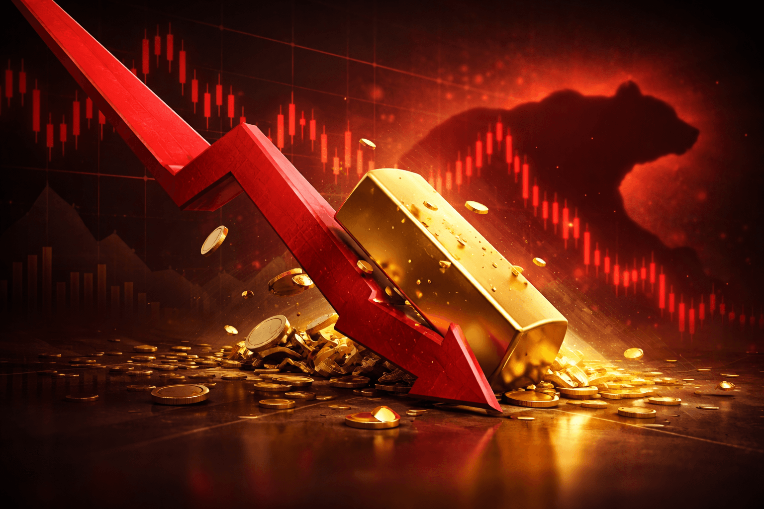 Gold Falls 22% From Record High, Entering a Bear Market
