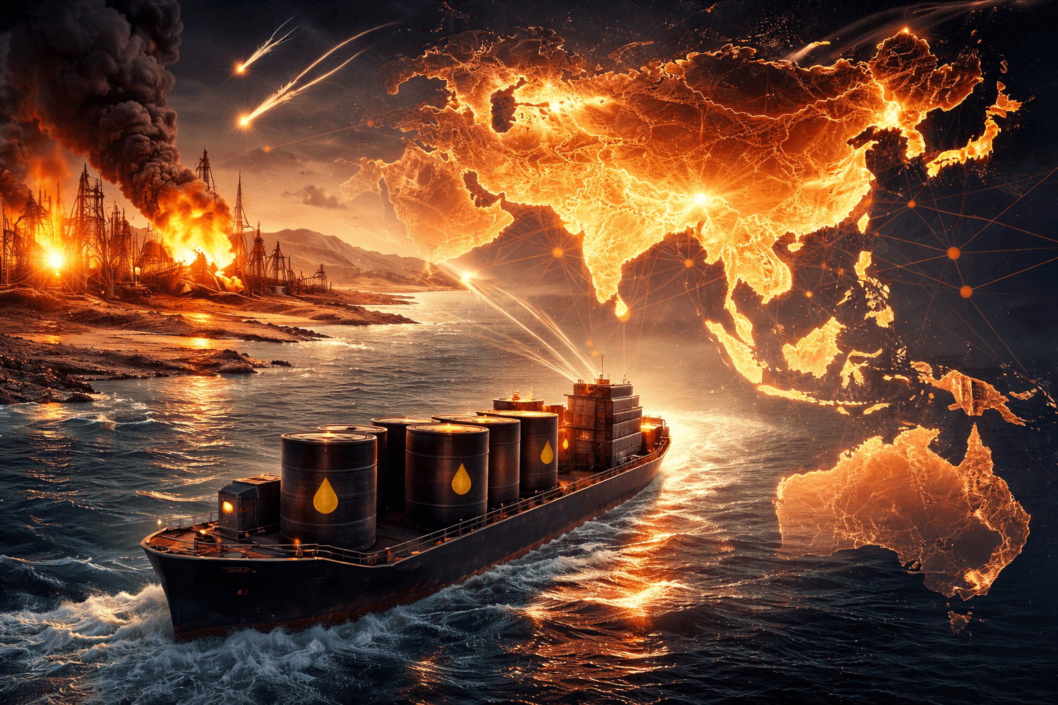 Asia Faces Middle East Oil Supply Risk From Iran War Energy Shock