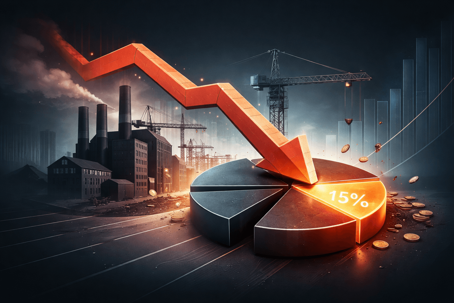 U.S. Manufacturing and Construction Employment Share Falls to About 15%