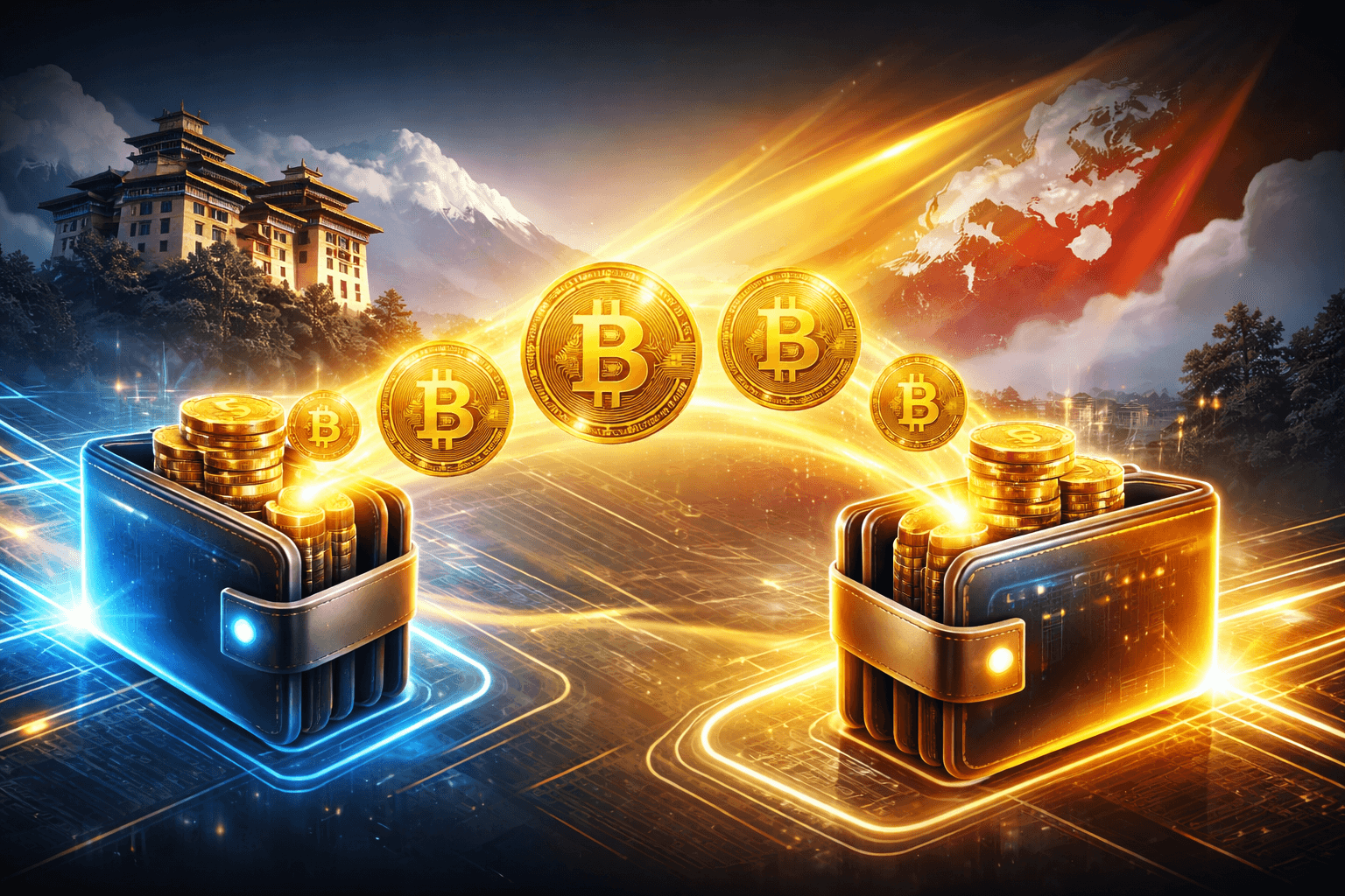 ブータン政府、519.7ビットコインを2つの新規ウォレットに移動