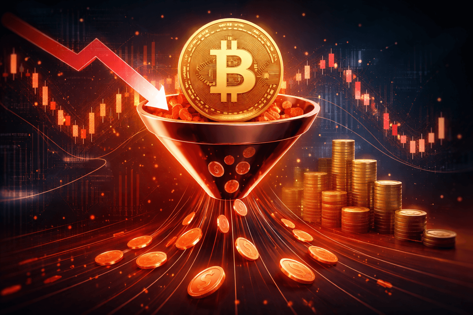 米スポット・ビットコインETF、3月26日に1億7100万ドルの純流出