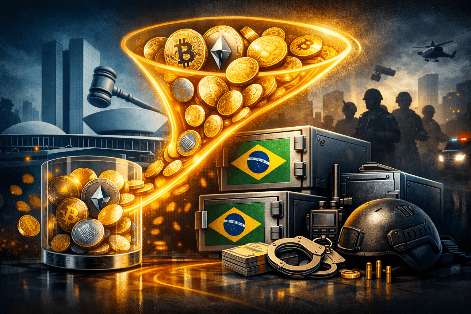 ブラジル、法律第15,358号に署名　押収した仮想通貨を公共治安財源に充当