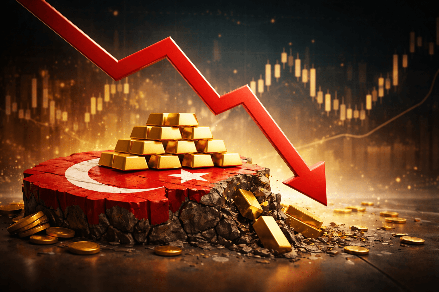 Turkey Central Bank Gold Reserves Fall to 771.8 Tons in Biggest Weekly Drop Since 2018