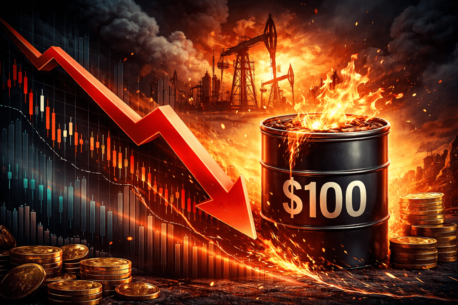 U.S. Stocks Fall as Middle East Conflict Uncertainty Keeps Oil Above $100