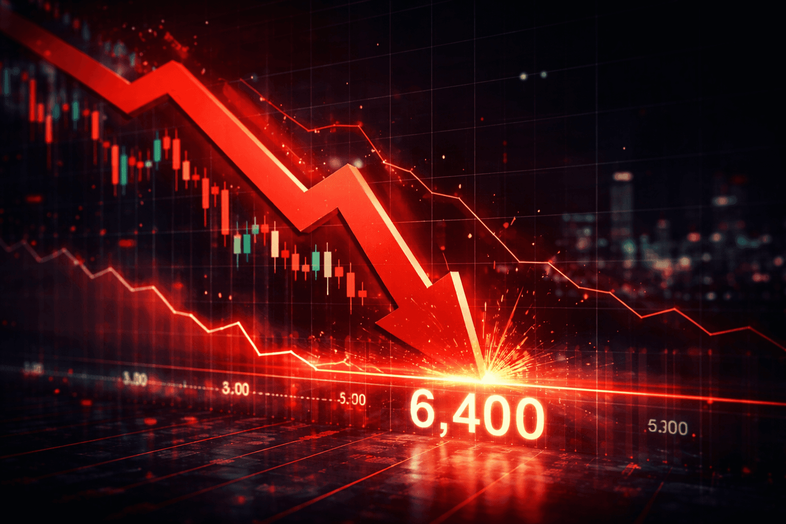 S&P 500 Falls Below 6,400 for First Time Since September 2025