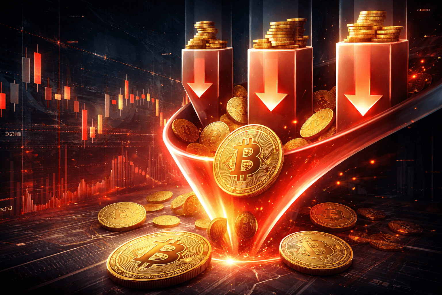 米現物ビットコインETF、2日連続で2億2550万ドルの純流出