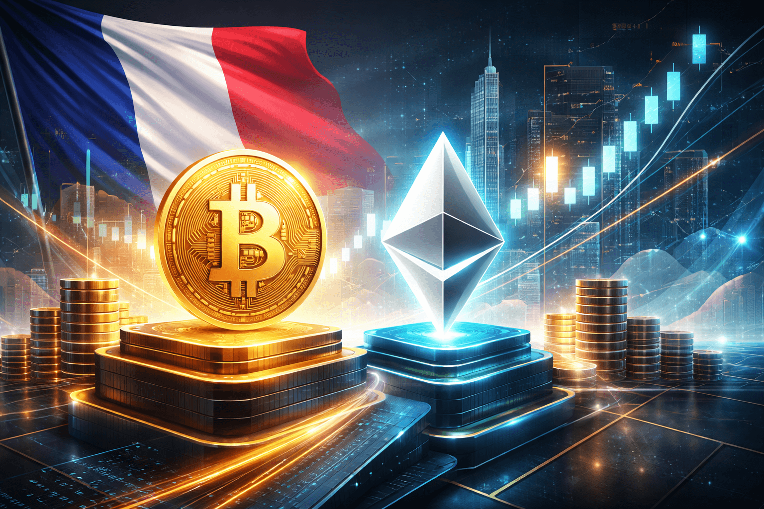 BNPパリバ、フランスでビットコインとイーサリアム連動の暗号資産ETN6本を投入