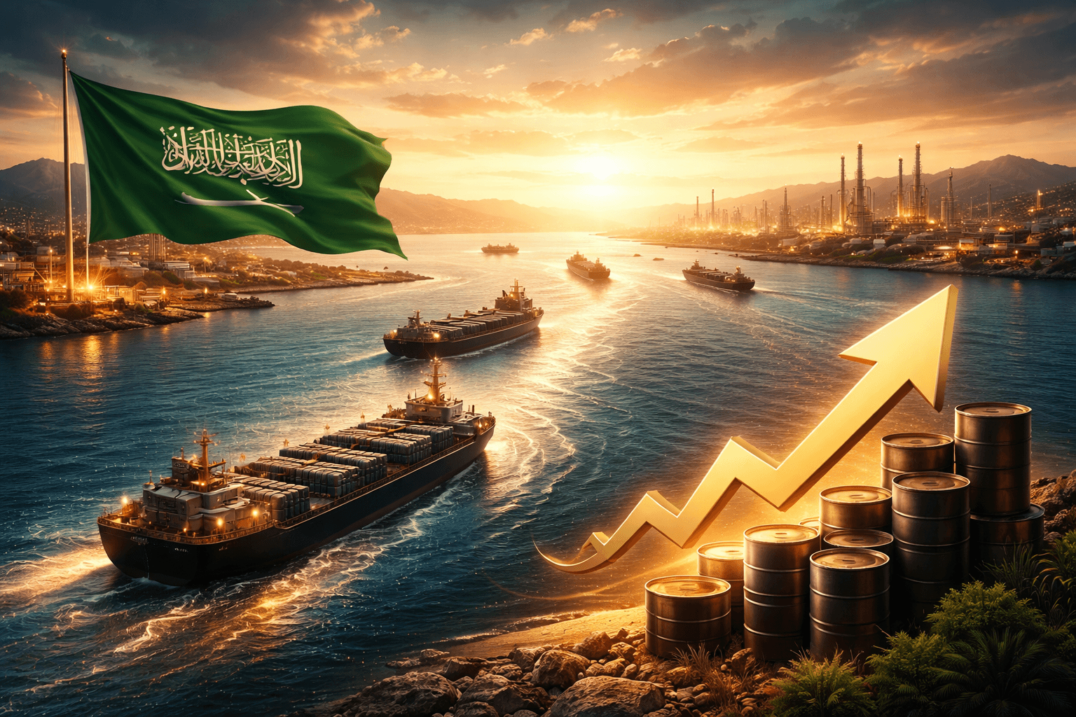 Saudi Arabia Boosts Red Sea Oil Exports to Offset Gulf Disruption