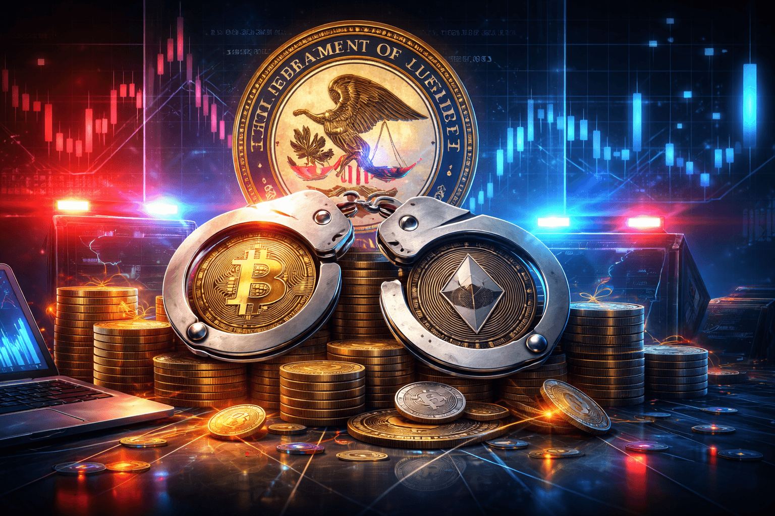 米司法省、仮想通貨マーケットメーカー4社関連の10人をウォッシュトレーディング容疑で訴追