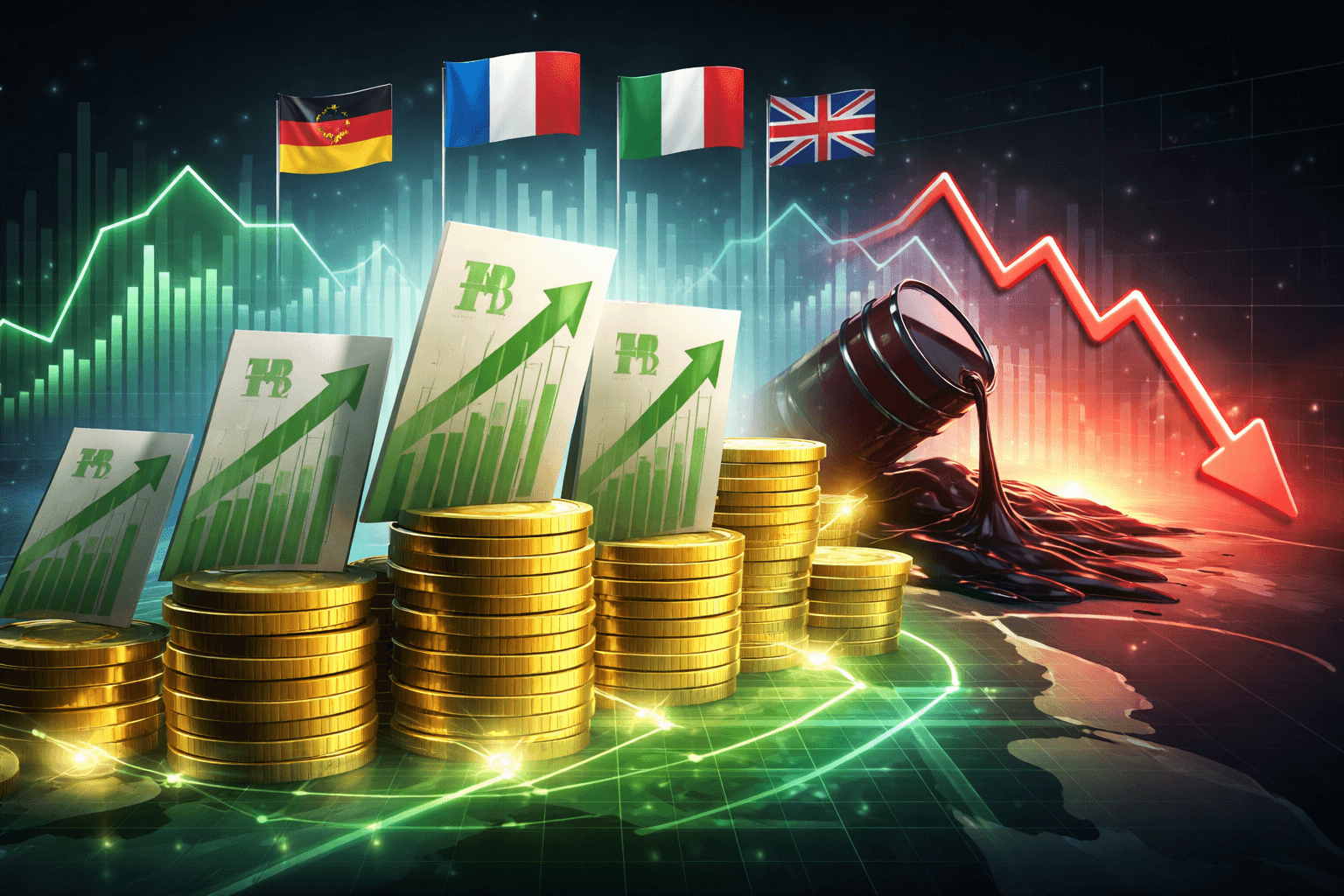 European Government Bonds Rally as Oil Falls After Trump Comments on Iran War