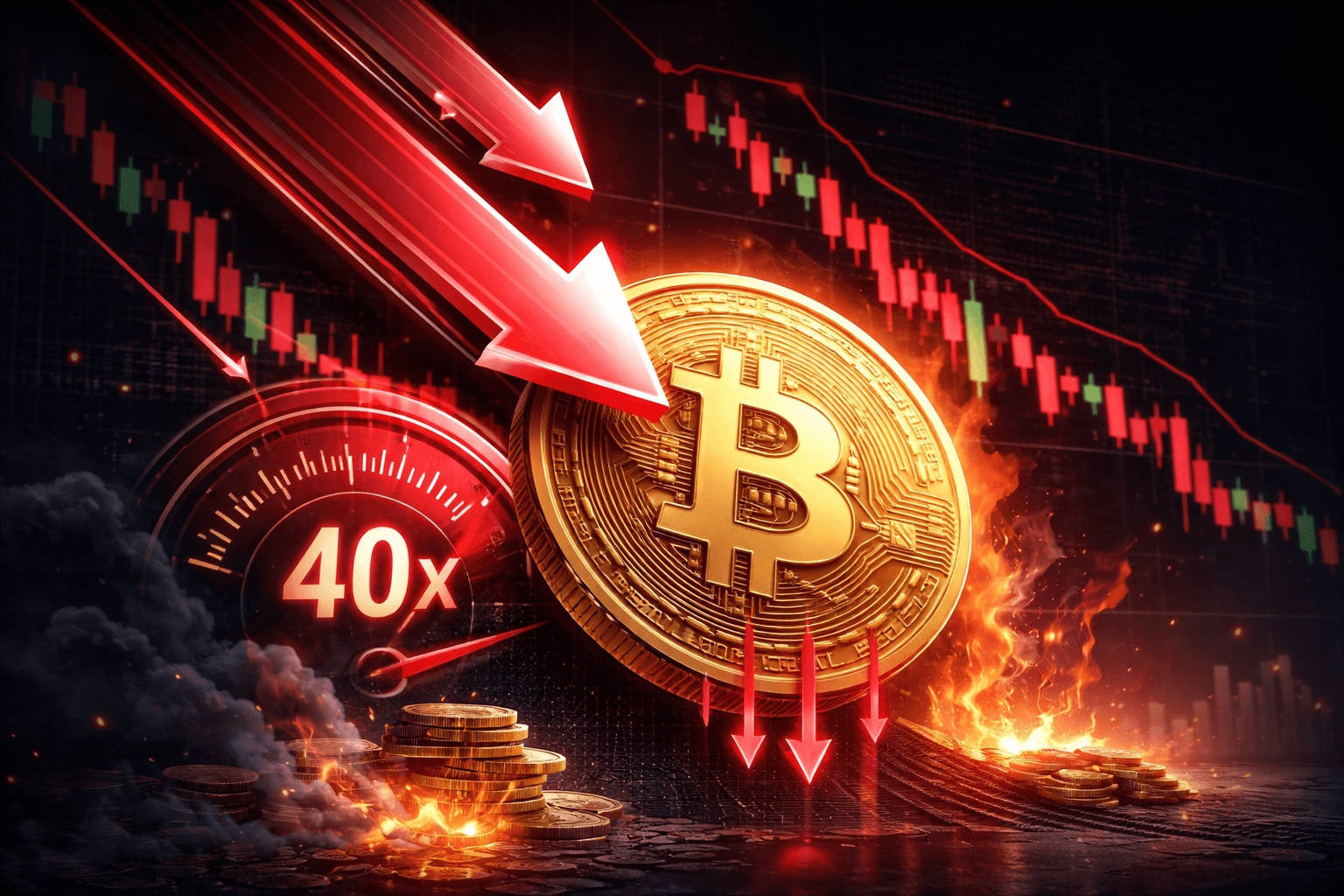 Wallet 0xec4 Opens 40x Leveraged Bitcoin Short Worth $13.3 Million