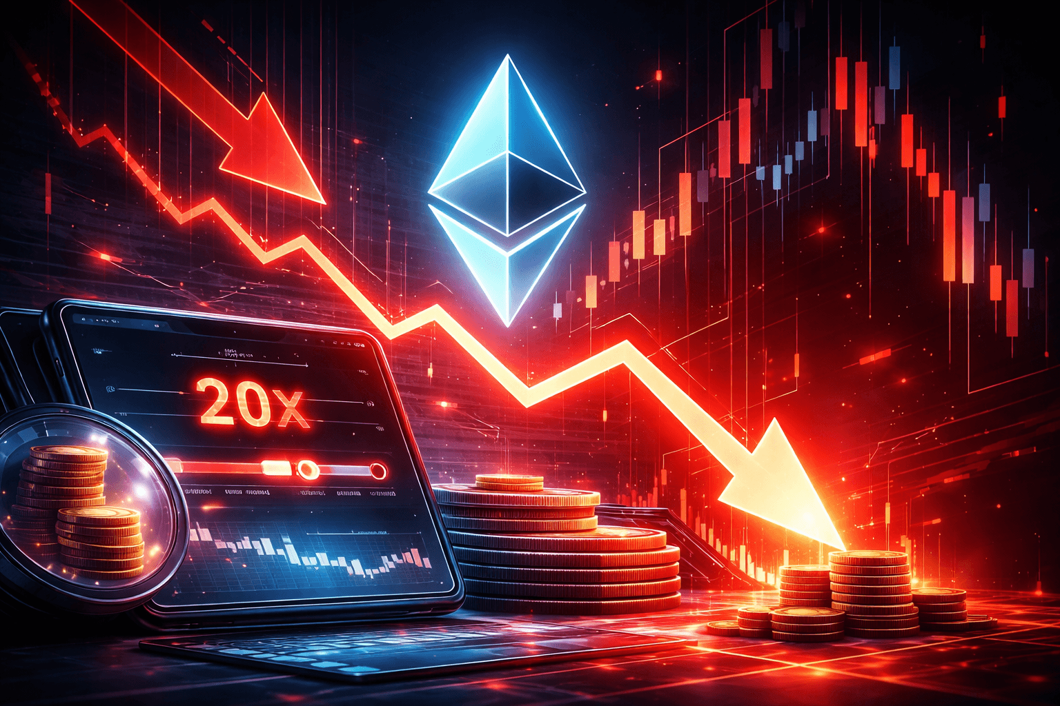 New Wallet Opens 20x Leveraged Ethereum Short Worth About $7 Million