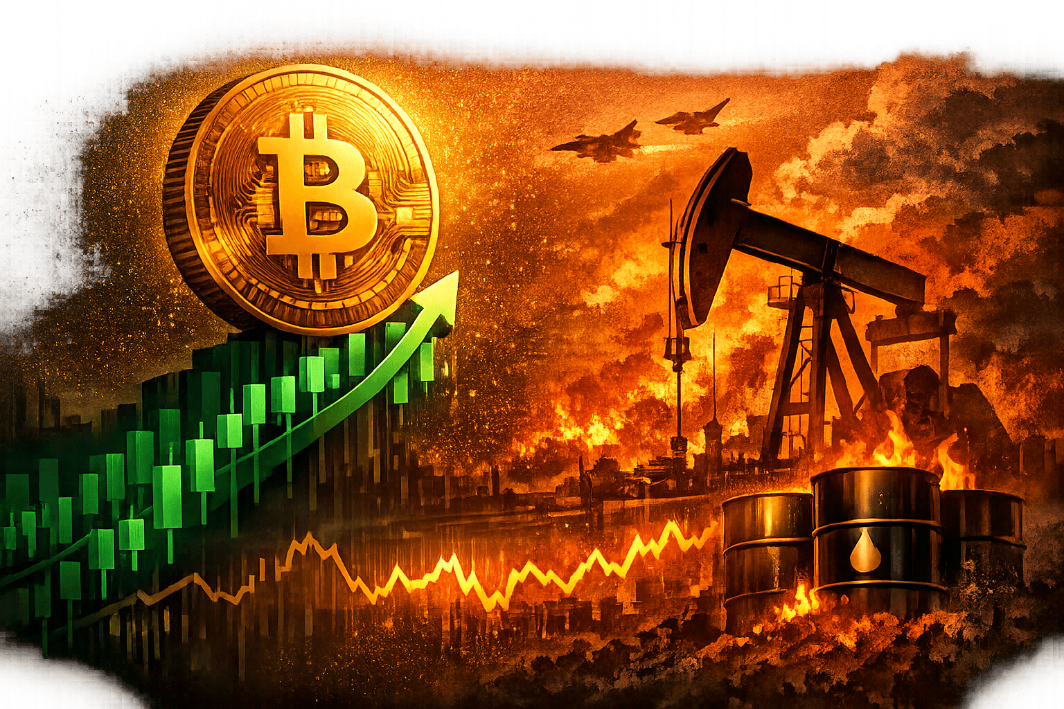 Bitcoin Briefly Reclaims $70,000 Amid Iran Tensions and Crude Oil Moves