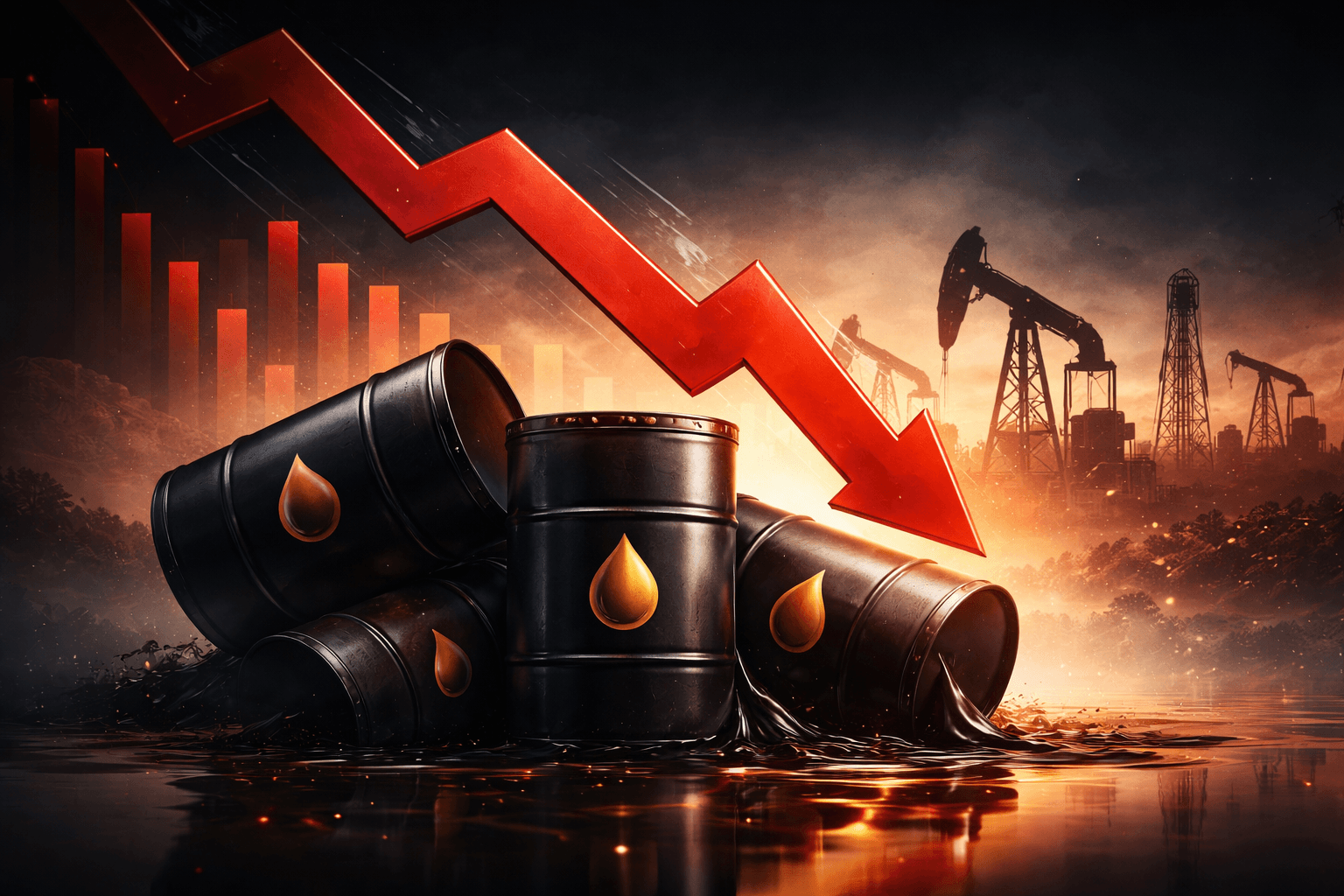 OPEC March Crude Output Falls 25% to 22 Million Barrels per Day