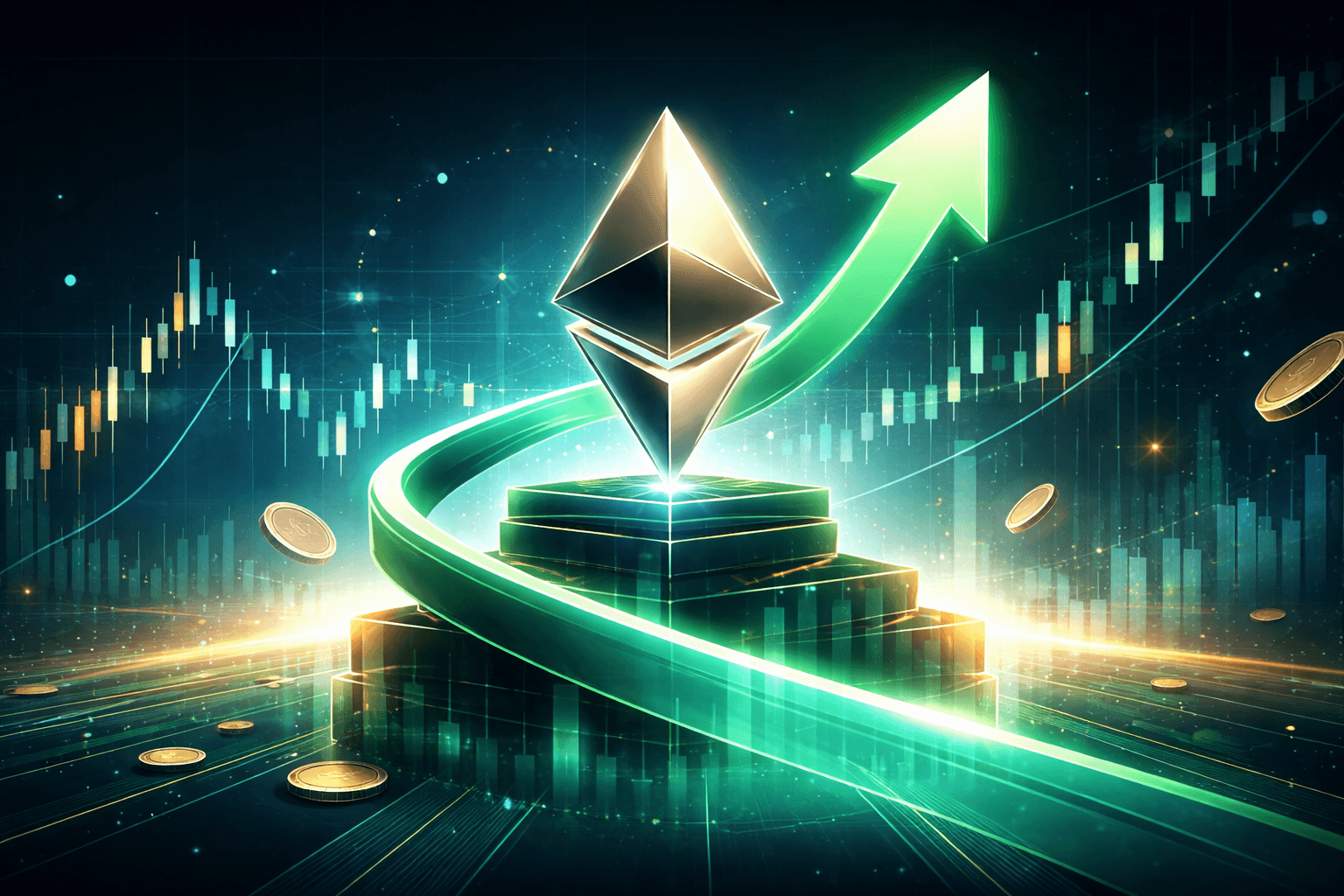 Ethereum Rises Above $2,200 After 5.36% 24-Hour Gain