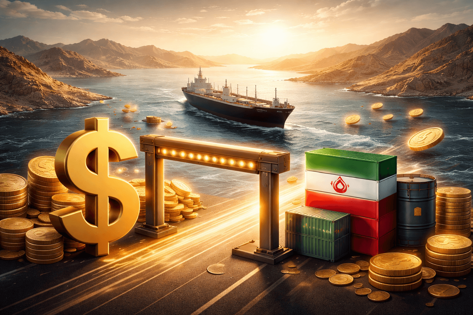 Trump Says U.S. May Discuss Hormuz Transit Fees, Tariffs and Iran Sanctions Relief