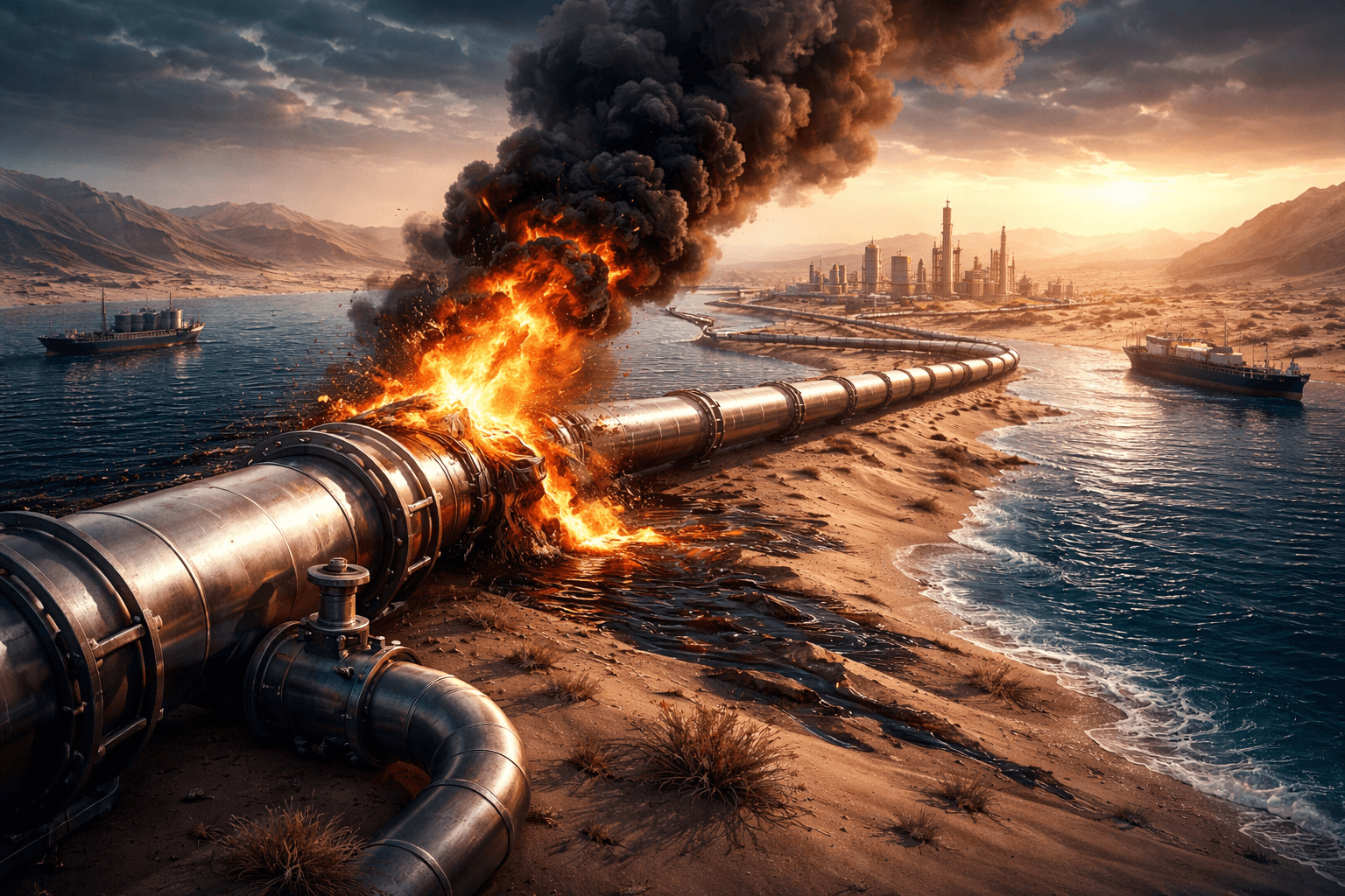 Saudi Arabia’s East-West Oil Pipeline Reportedly Attacked, Financial Times Says