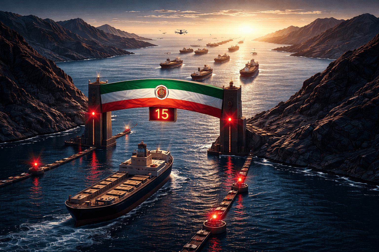 Iran May Limit Strait of Hormuz Transit to 15 Ships a Day During Ceasefire