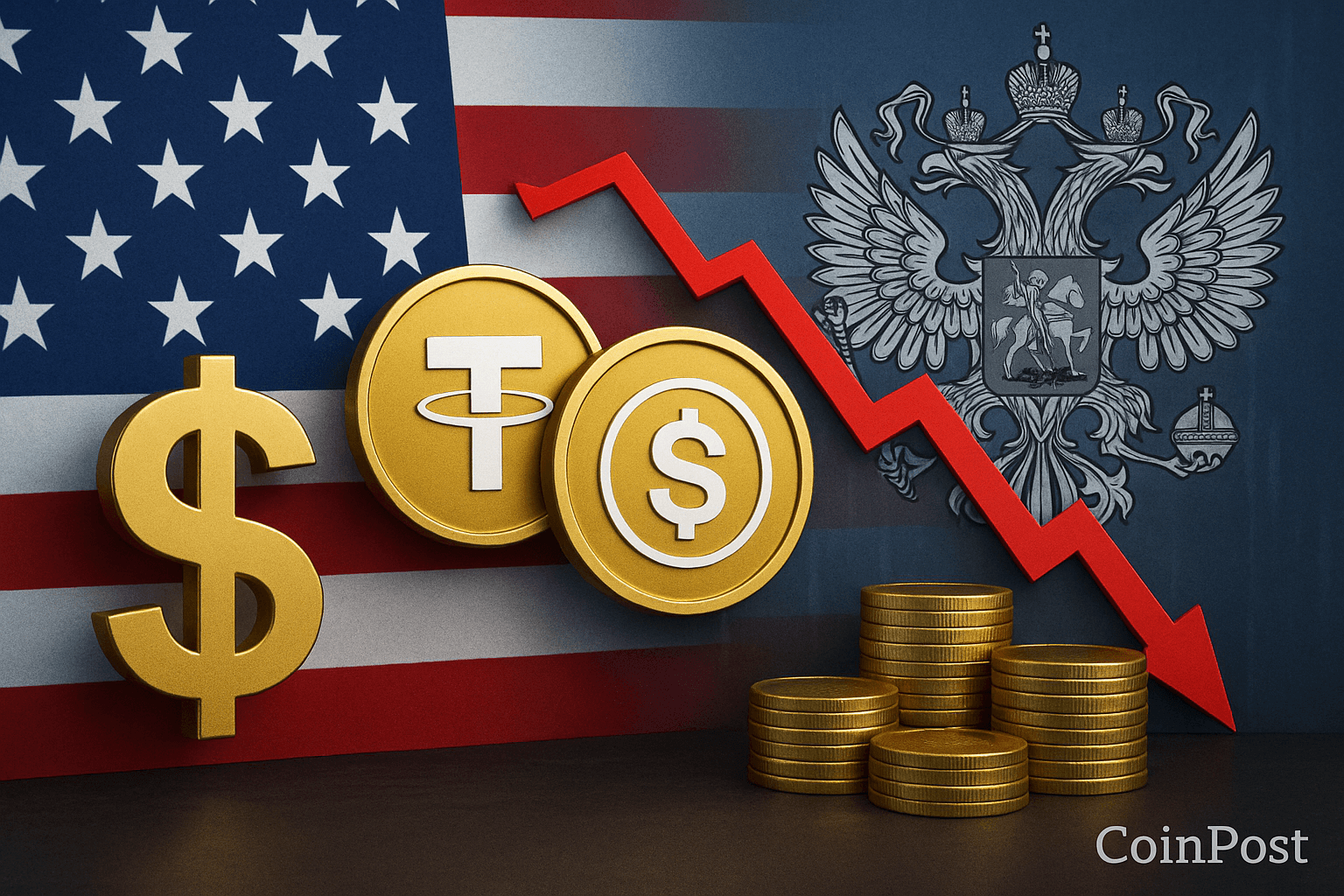 Russia Accuses U.S. of Using Stablecoins to Address $35 Trillion Debt