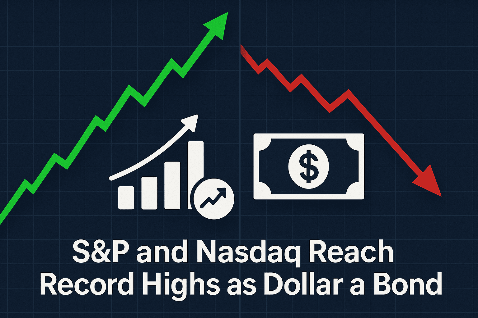 S&P and Nasdaq Reach Record Highs as Dollar and Bond Yields Rise
