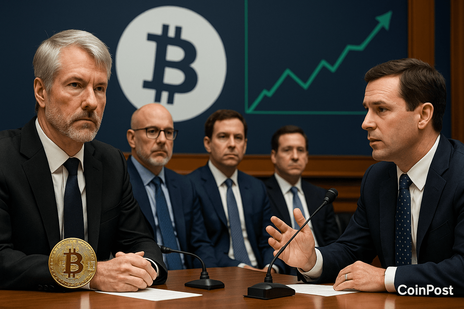 Michael Saylor and Crypto Executives Meet Lawmakers to Advance Strategic Bitcoin Reserve Bill