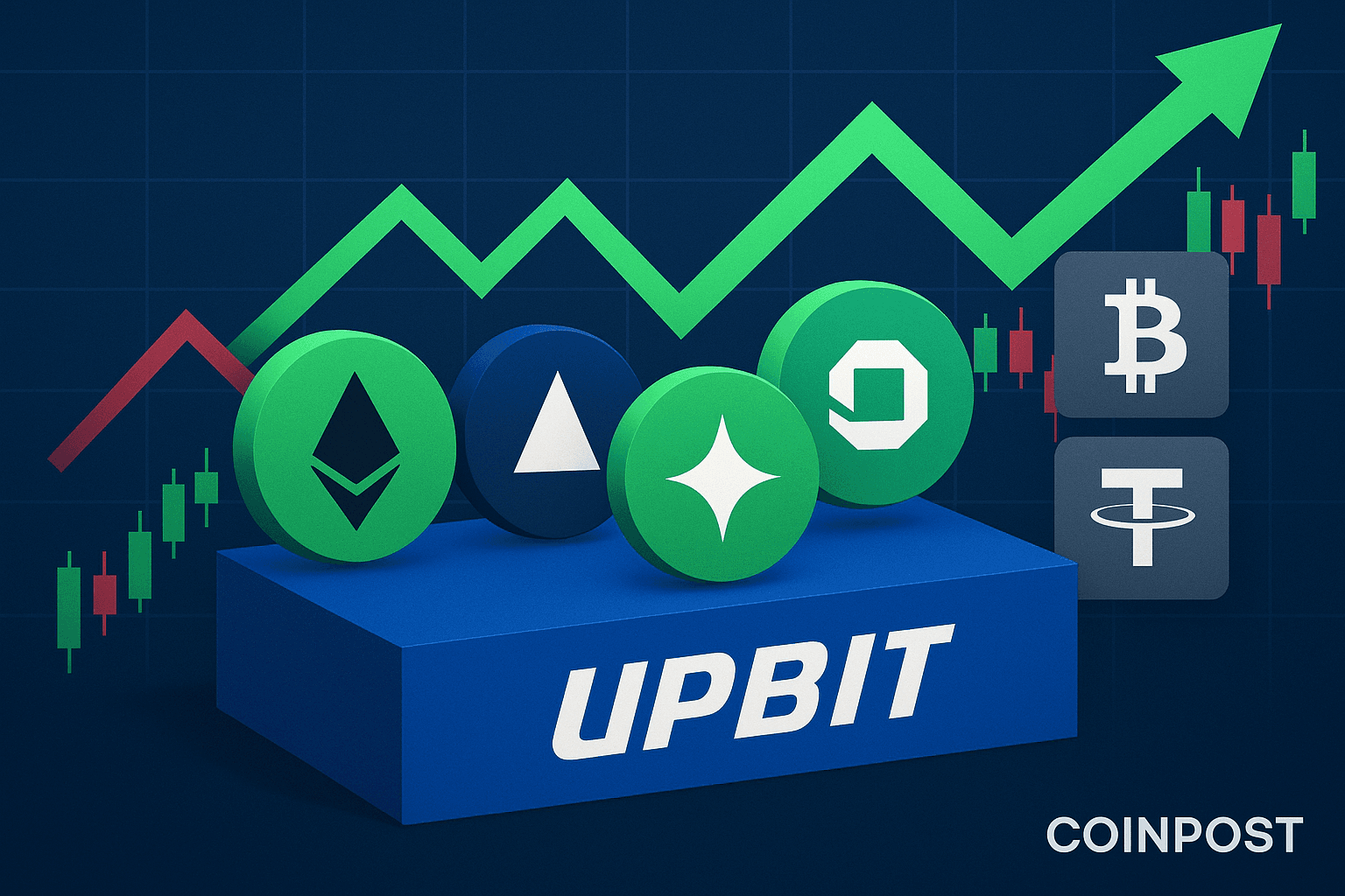 アップビット、ETHFIとRESOLVなど4銘柄をBTC・USDT市場に上場