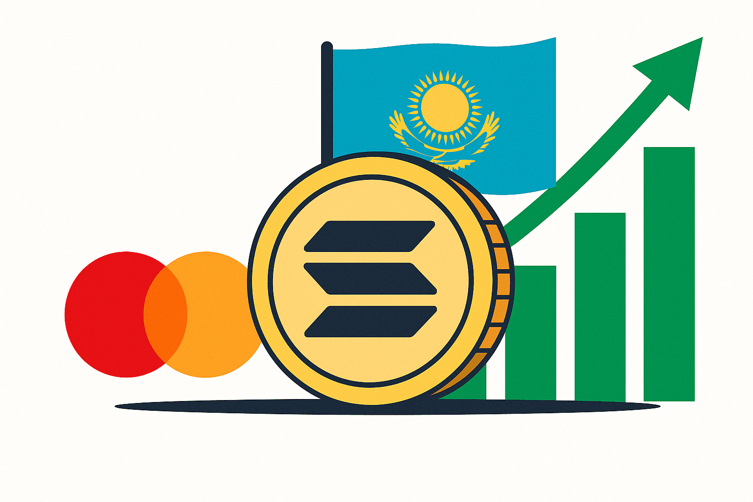 Kazakhstan Launches Solana-Based National Stablecoin Pilot with Mastercard Support