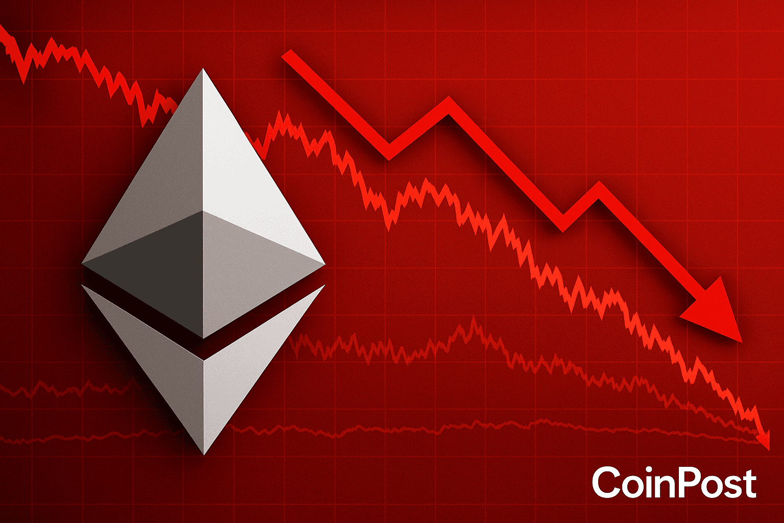 イーサリアム、9月の平均以上の下落で4,000ドル割れ