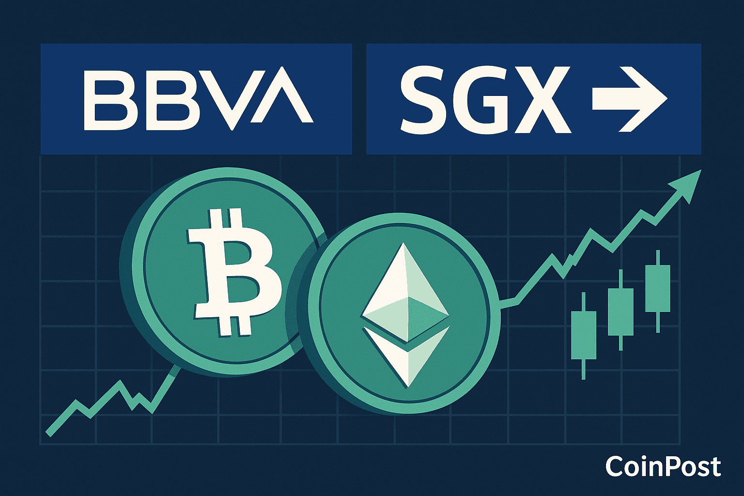 BBVA、SGX FXと連携しEMEAでビットコインとイーサ取引を提供
