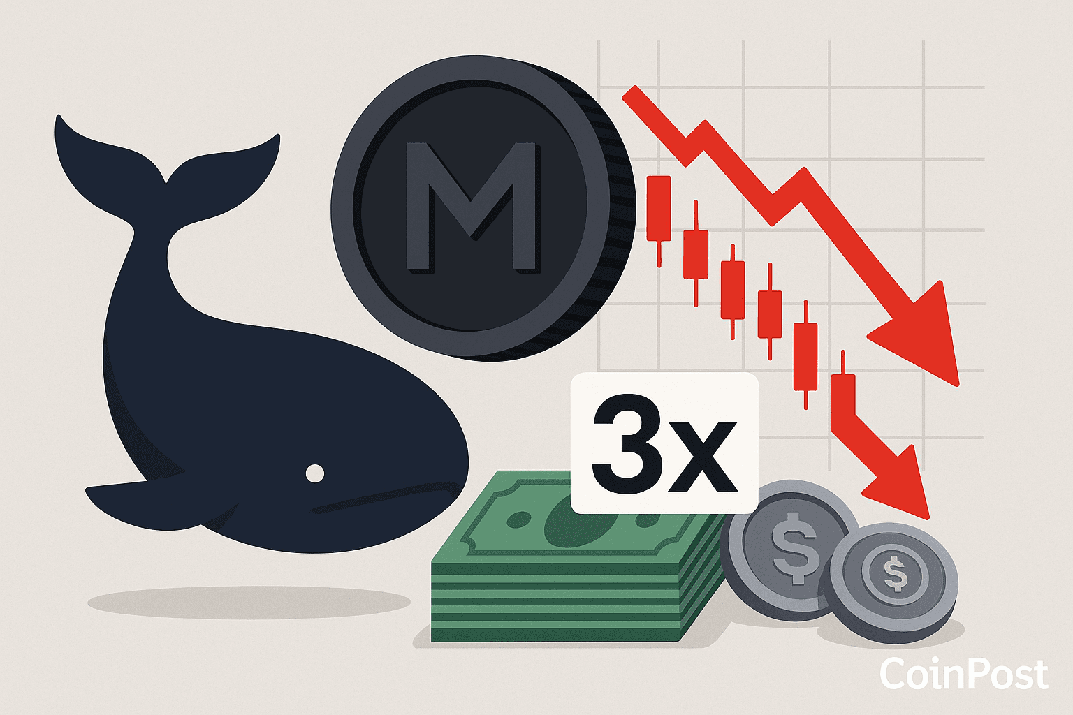 Whale Opens $5.8M 3x Leverage Short on MON After Hyperliquid Launch