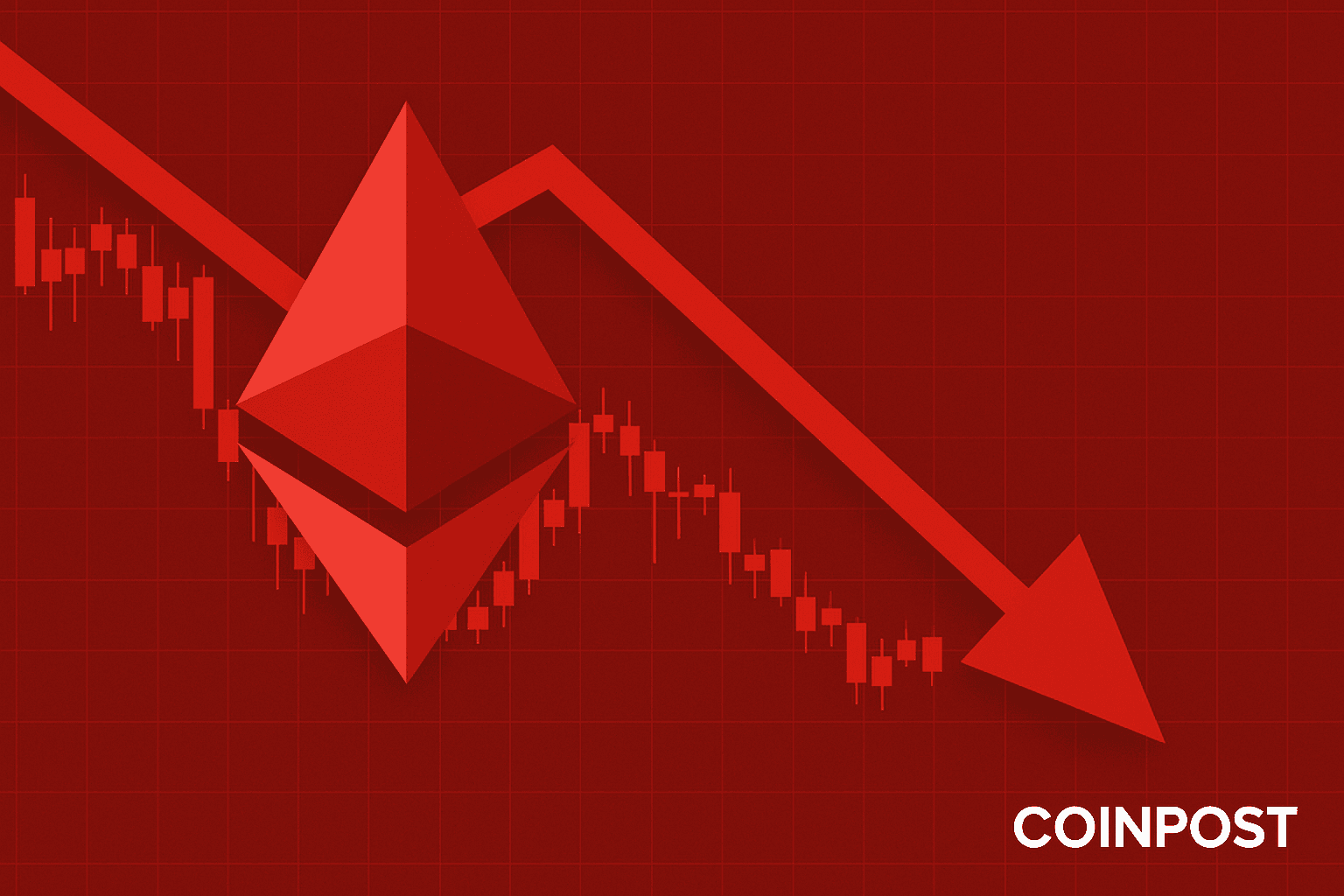 イーサリアム、一時$3,900を割り込み5.19％下落