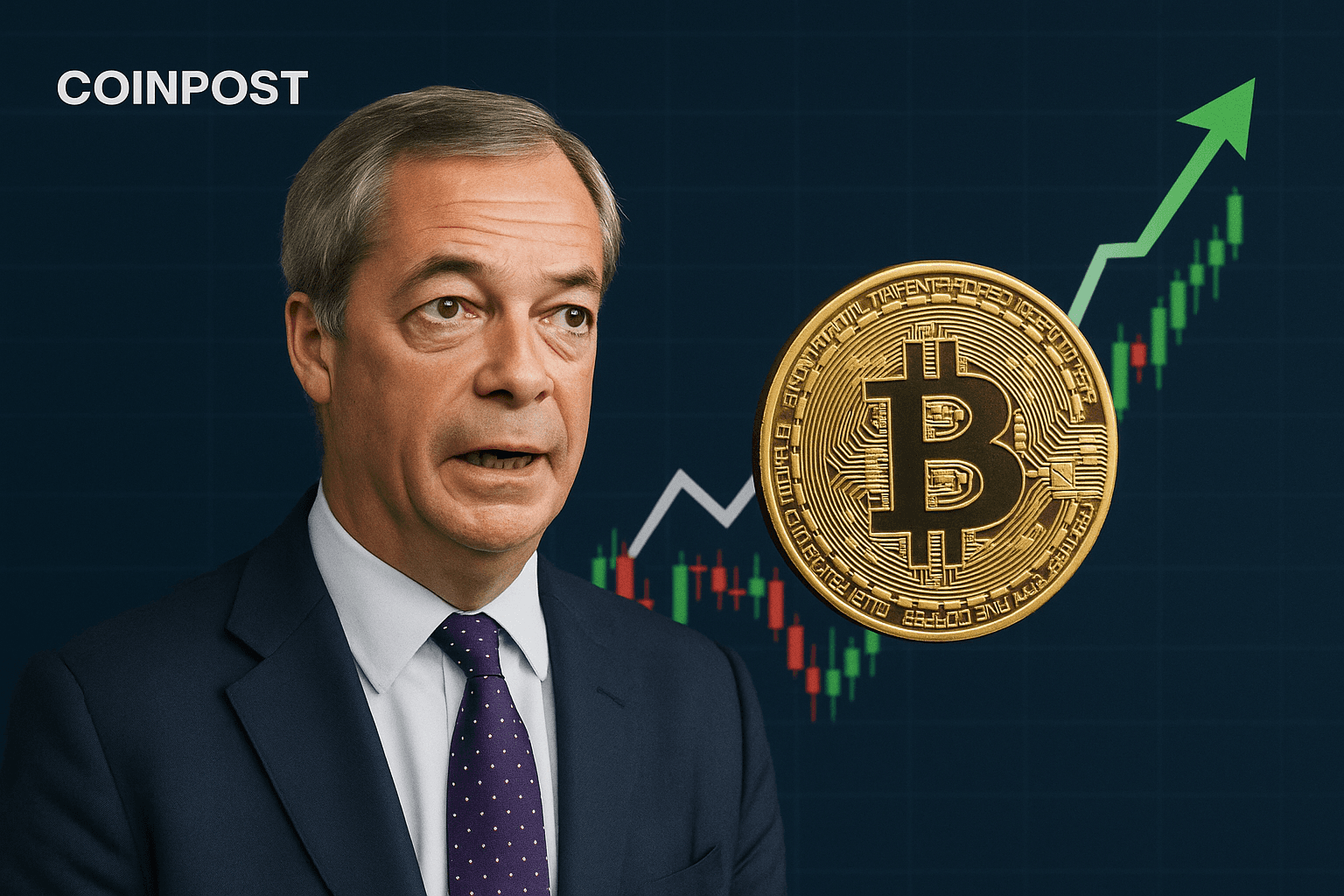Nigel Farage Backs Including Bitcoin in UK Reserves If Elected