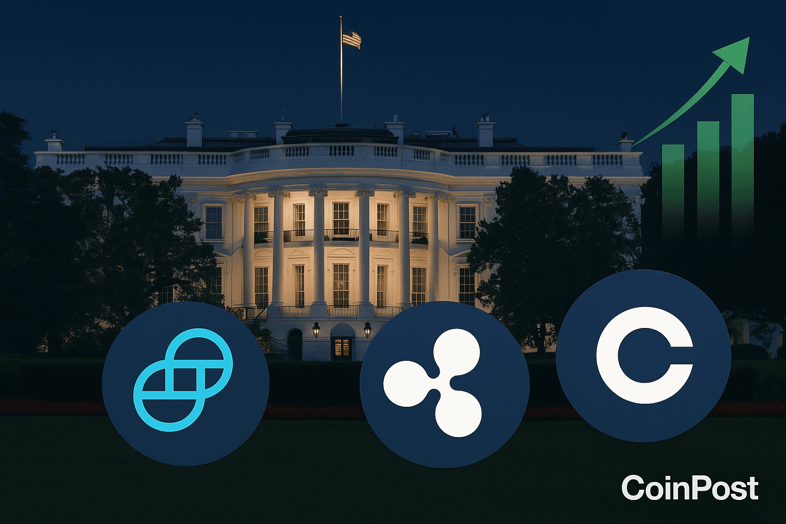 Gemini, Ripple and Coinbase Attend White House Fundraising Dinner
