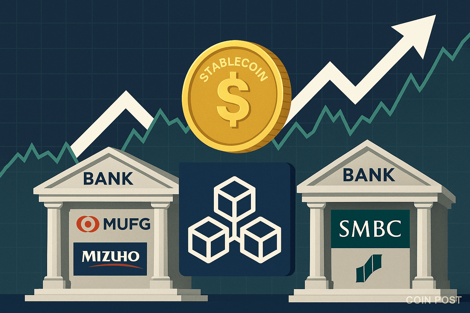 国内大手銀行、商用ステーブルコイン発行へ