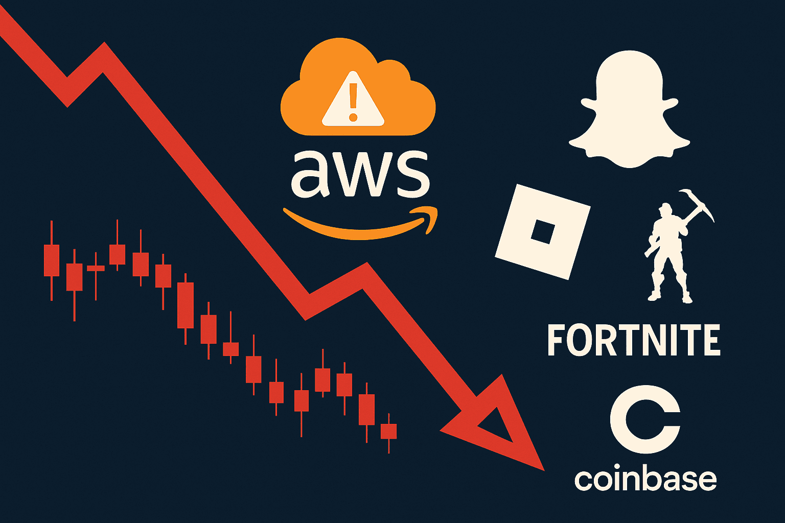 AWS Outage Disrupts Snapchat, Roblox, Fortnite, and Coinbase Services