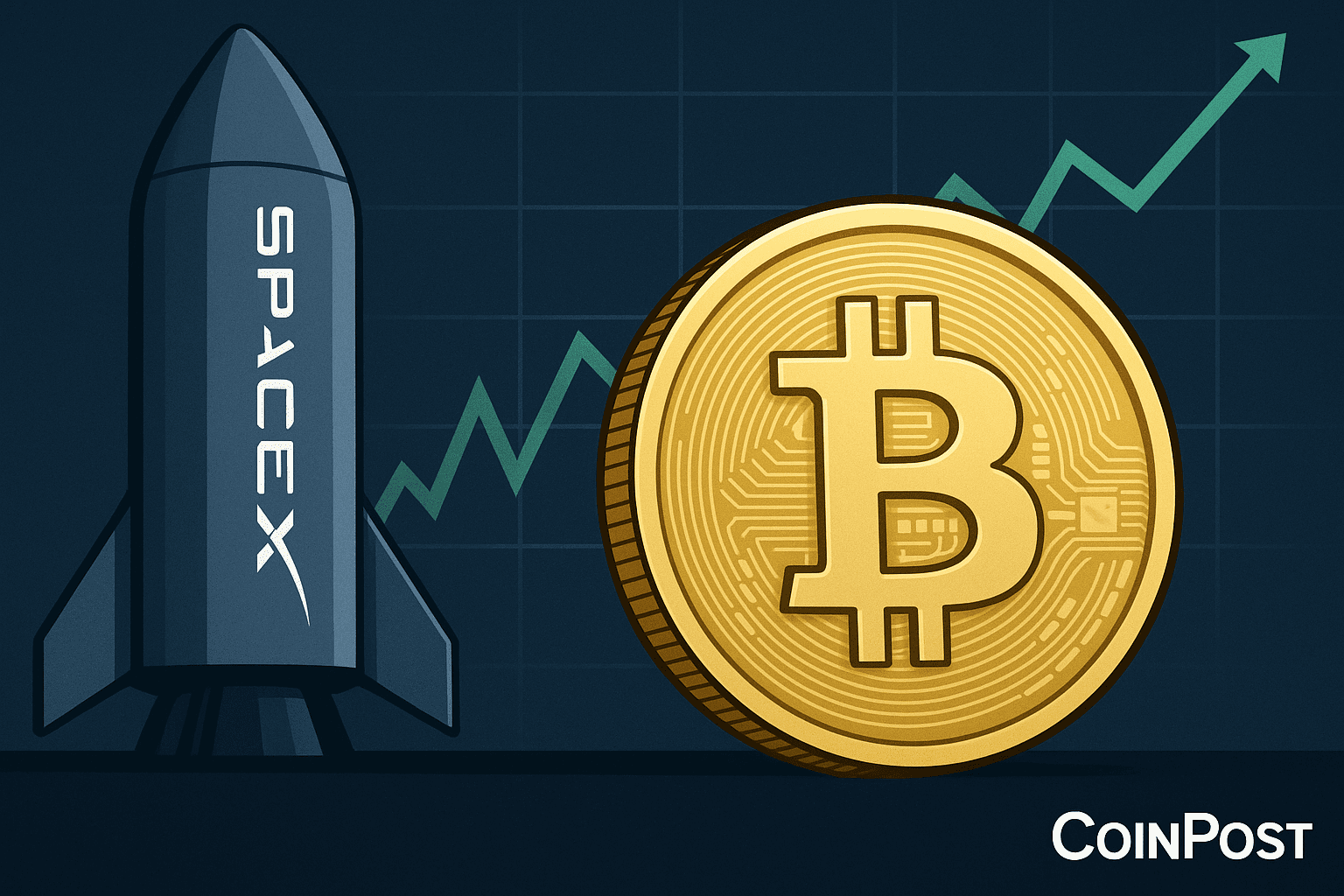 スペースX、3カ月ぶりに2億6,800万ドル相当のビットコインを移転