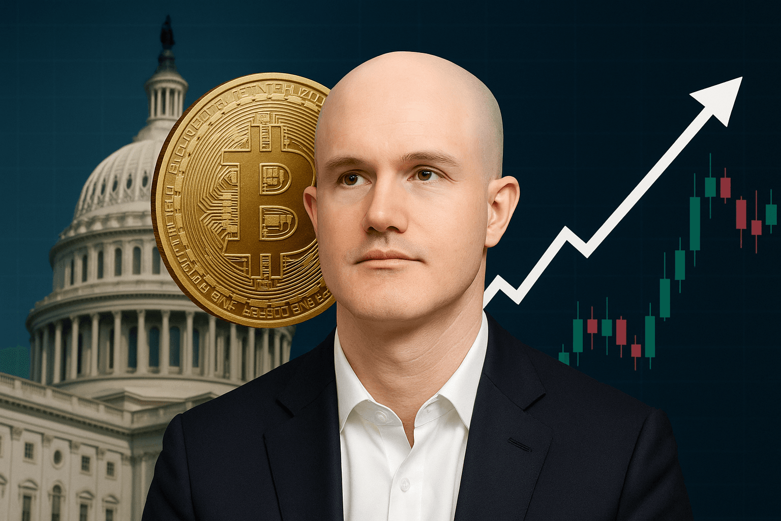 Coinbase CEO Heads to Washington for Crypto Market Structure Talks