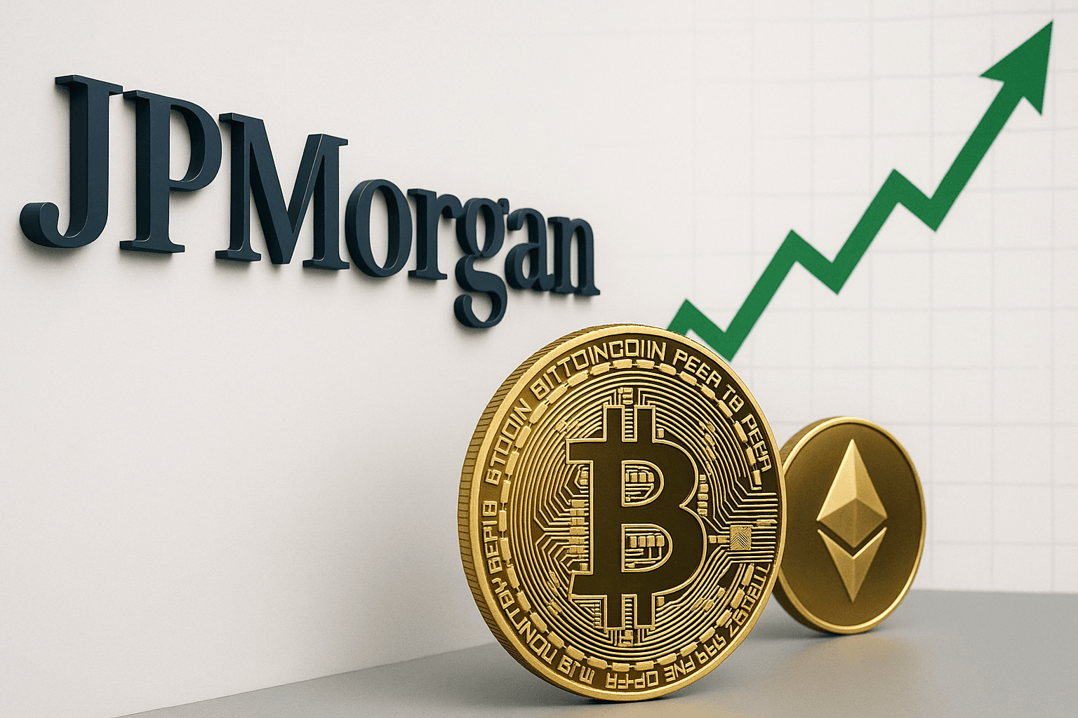 JPモルガン・チェース、ビットコインとイーサリアムを融資担保として受け入れへ