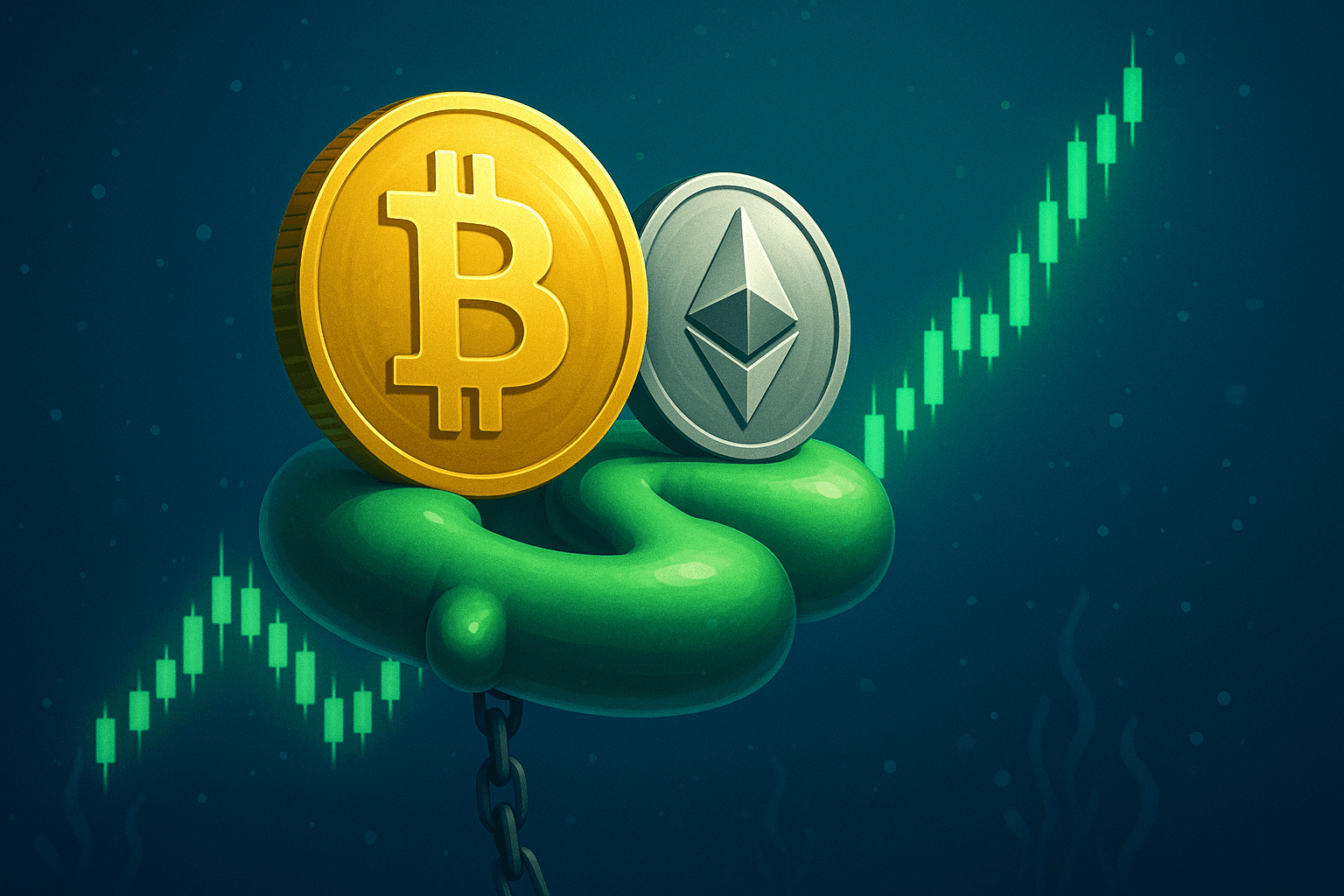 クジラウォレットがビットコインとイーサリアムのロングで浮動利益1500万ドルを獲得