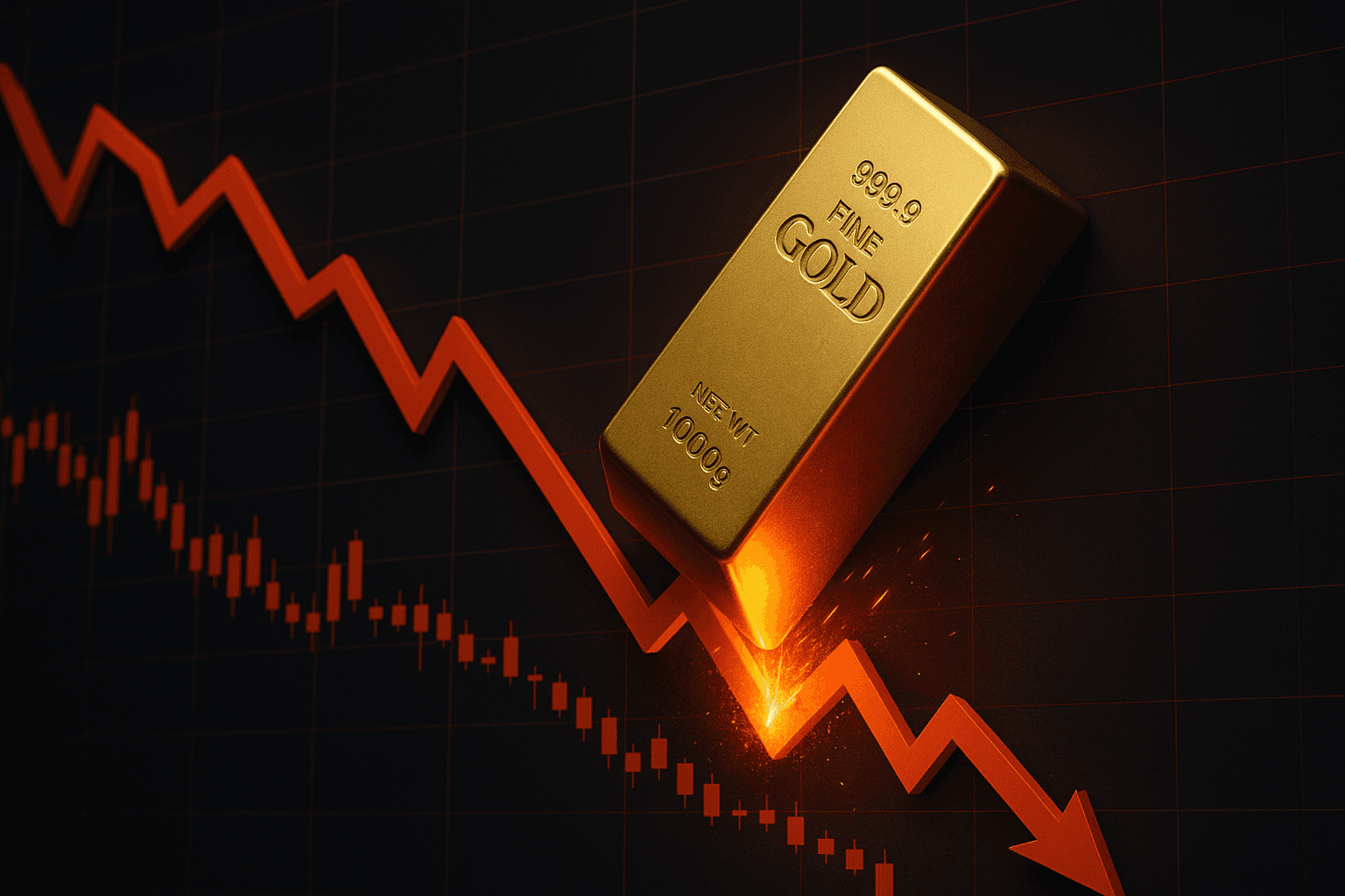 スポット金が10月以来初めて1オンス4,000ドルを割り込む