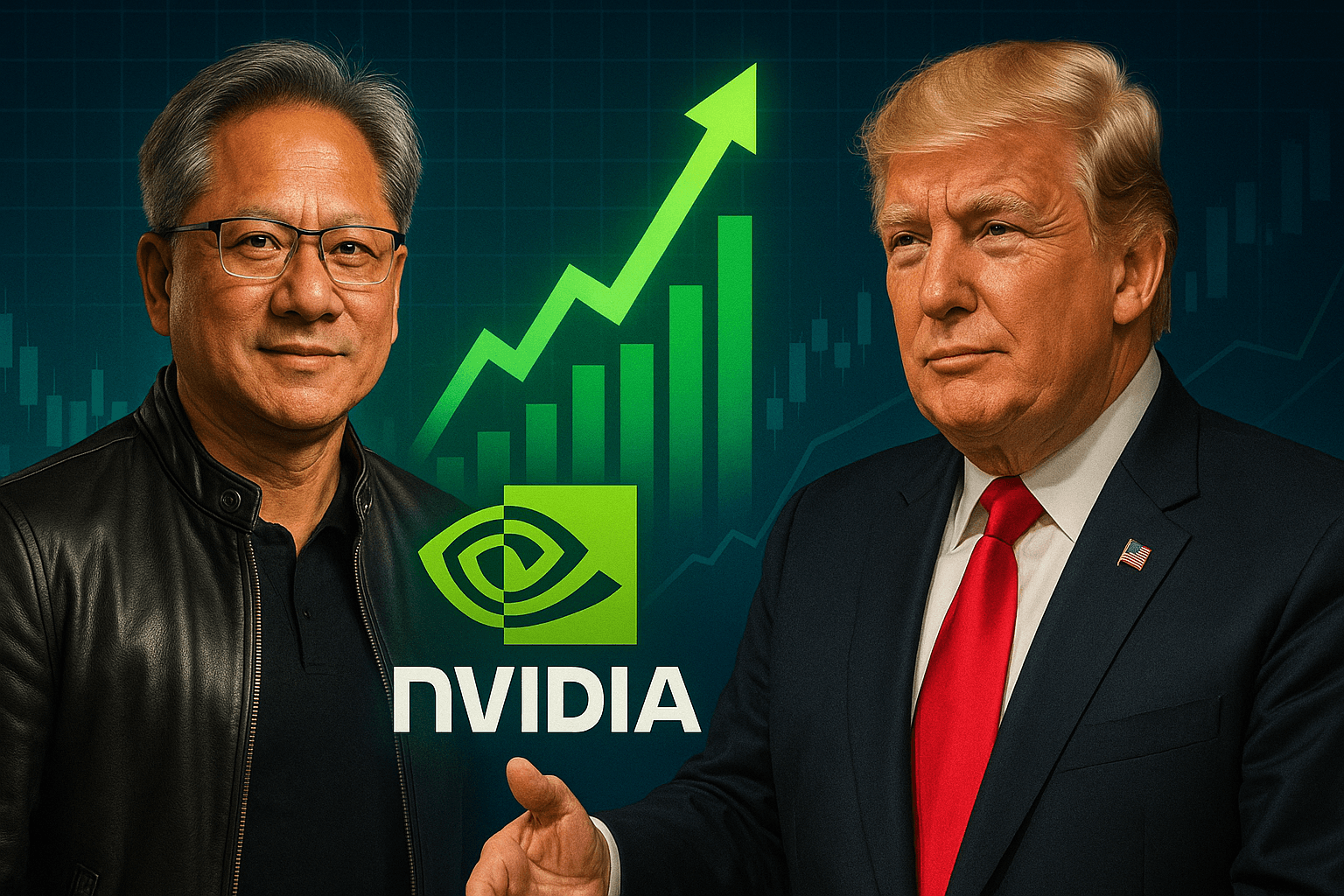 Nvidia Shares Gain as Trump Plans Meeting with CEO Jensen Huang