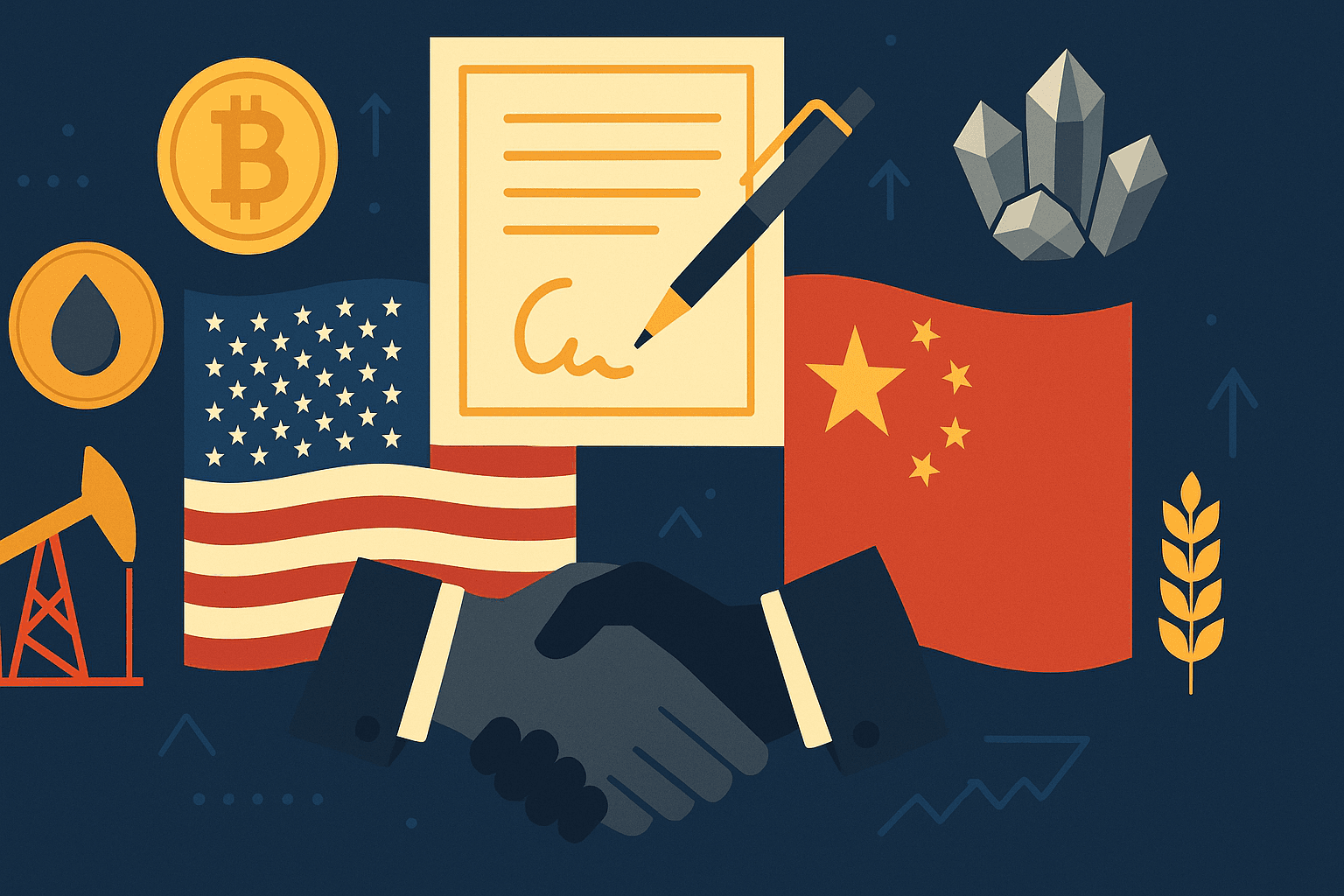 Trump Announces New Trade Agreements with China Covering Key Commodities