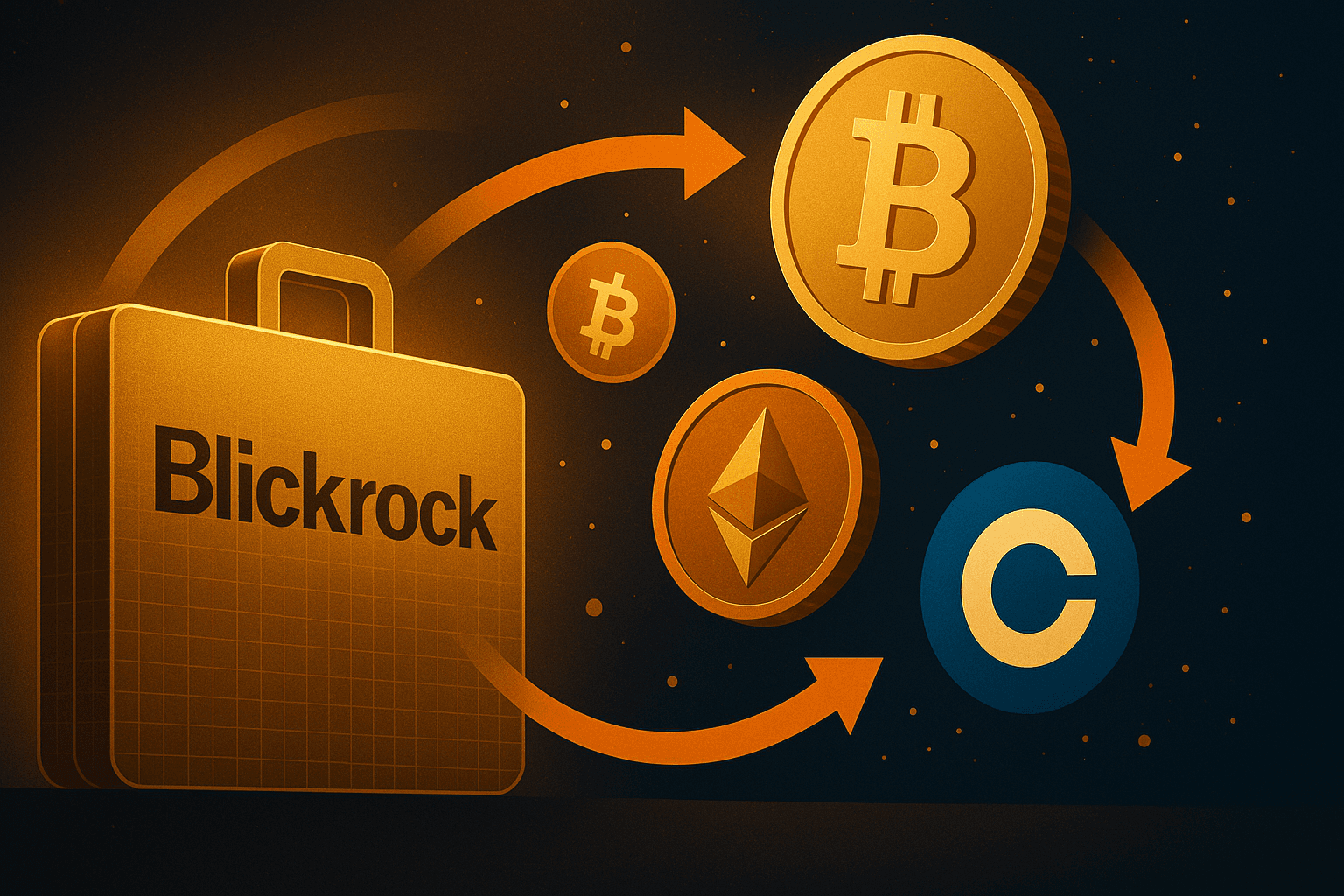 BlackRock’s IBIT Transfers $87.4M in Bitcoin and Ethereum to Coinbase