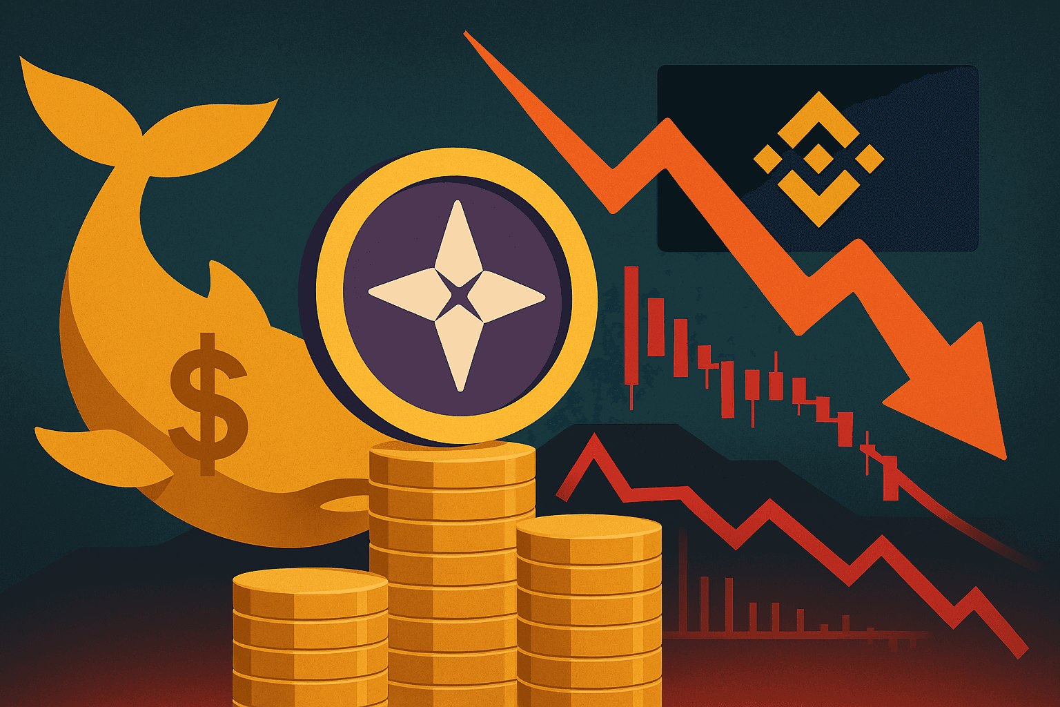 Whale Transfers $5.57M in ASTER to Binance, Faces $1.08M Loss