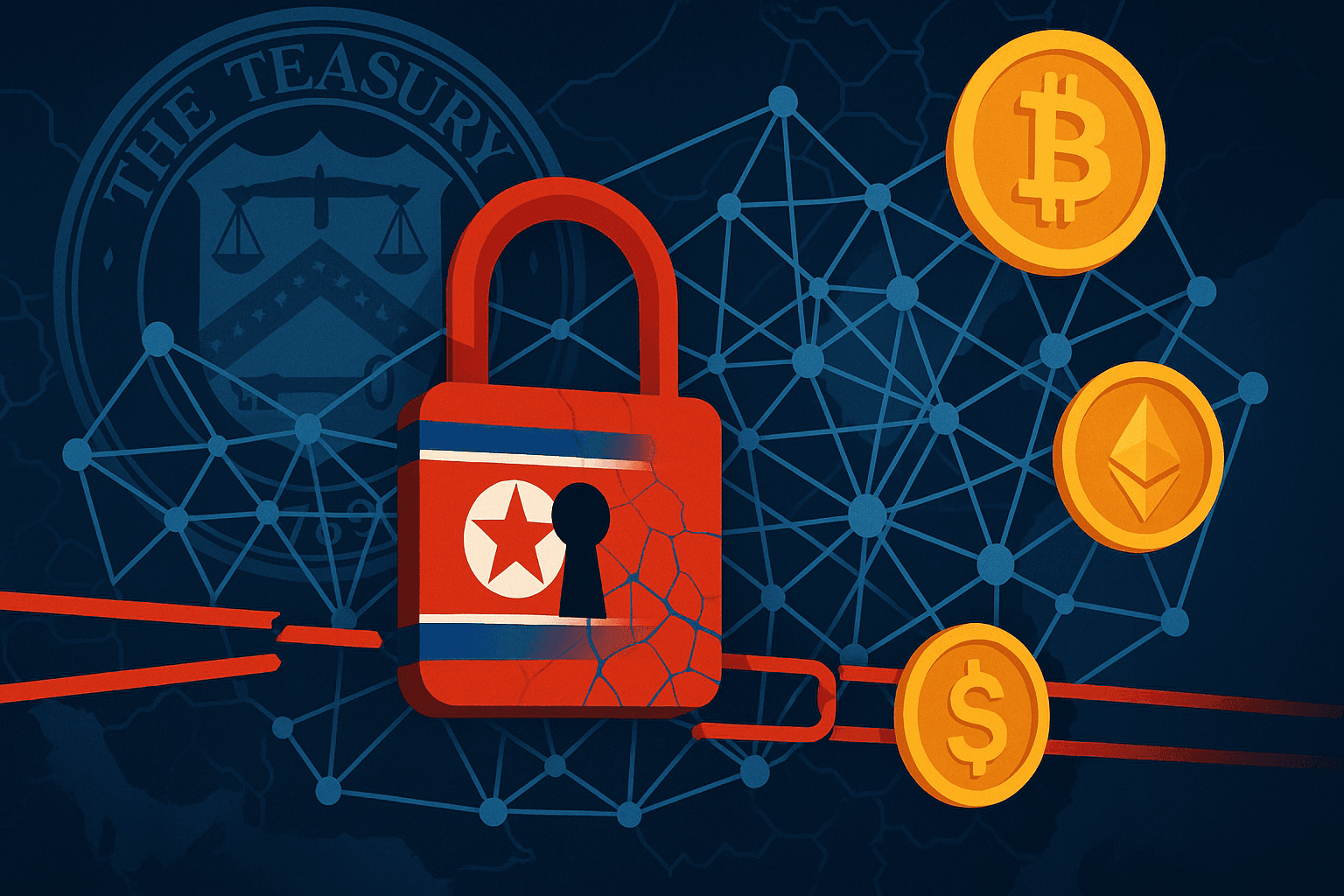 米財務省、北朝鮮関連の仮想通貨マネーロンダリングネットワークに制裁