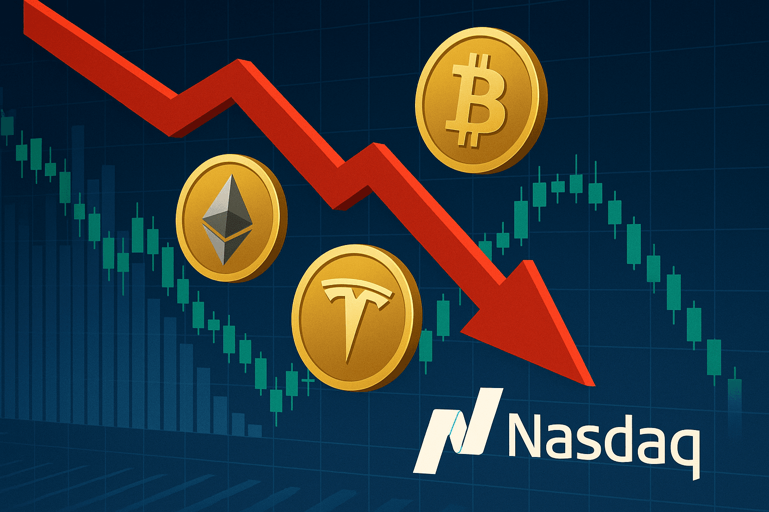 Nasdaq Falls 2% as Nvidia and Tesla Shares Slide