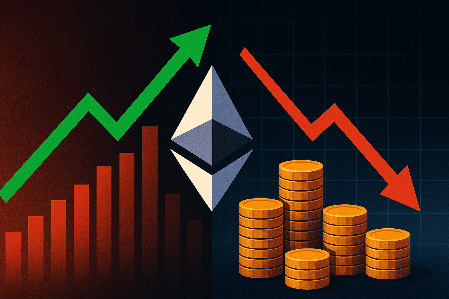 トレーダーがETHロングから6145万ドルのショートに転換、多額の損失後