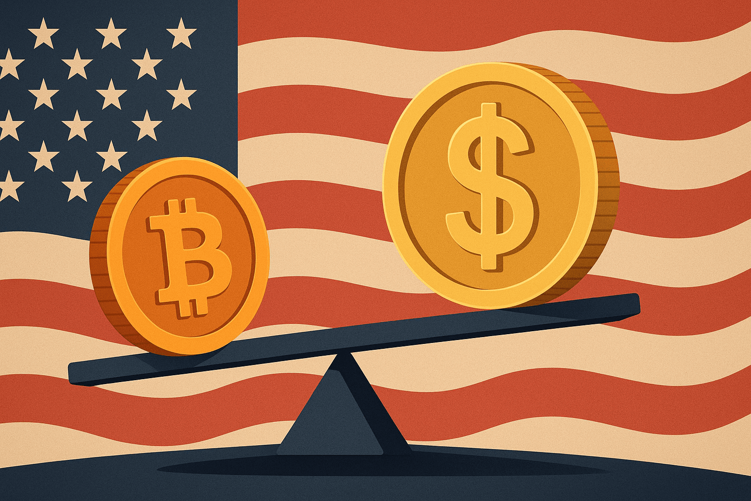 Trump Says Cryptocurrency Eases Pressure on U.S. Dollar