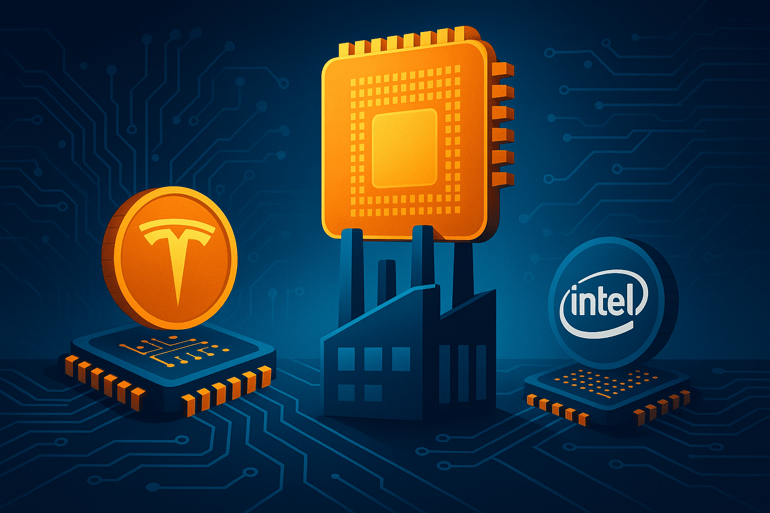 Elon Musk Says Tesla May Build Large Chip Factory With Intel Collaboration